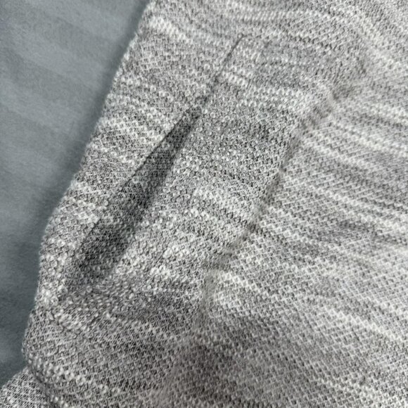 Zara Knit Hoodie Boys 13-14 Gray Asymmetric Zip Longline Marled Cardigan - Picture 7 of 9